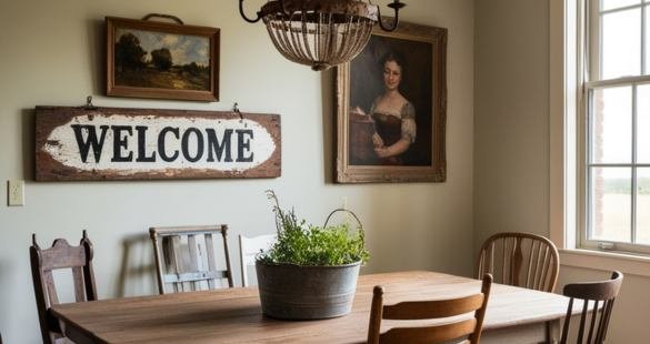 Incorporate Vintage and Antique Art