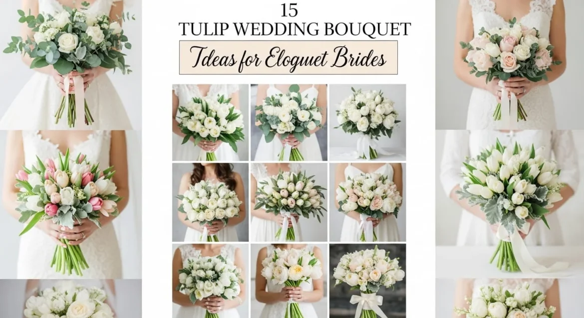 15 Tulip Wedding Bouquet Ideas for Elegant Brides