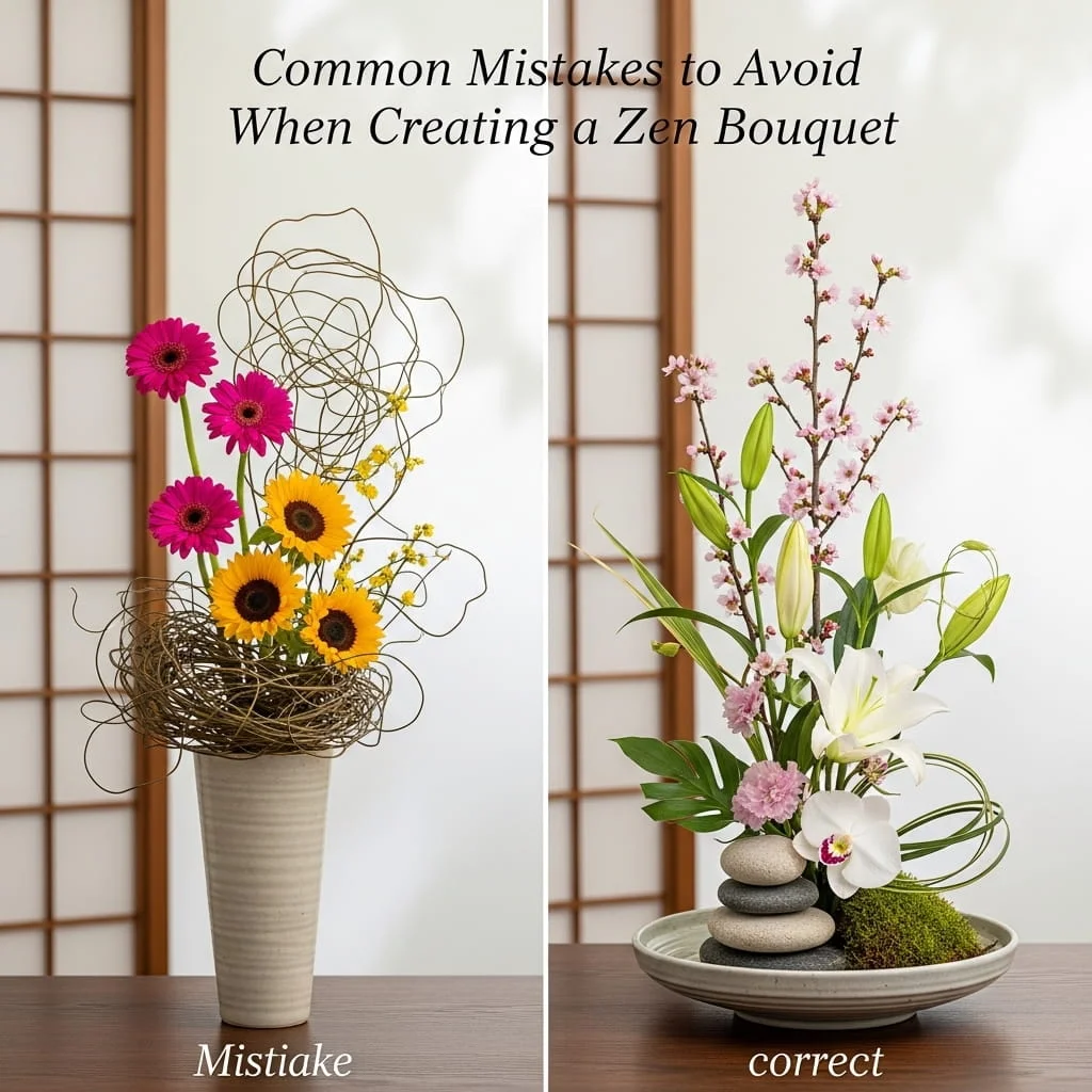 Common Mistakes to Avoid When Creating a Zen Bouquet