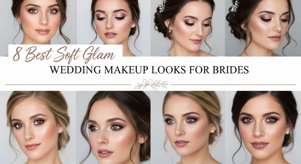 Soft Glam Wedding Makeup Looks for Brides